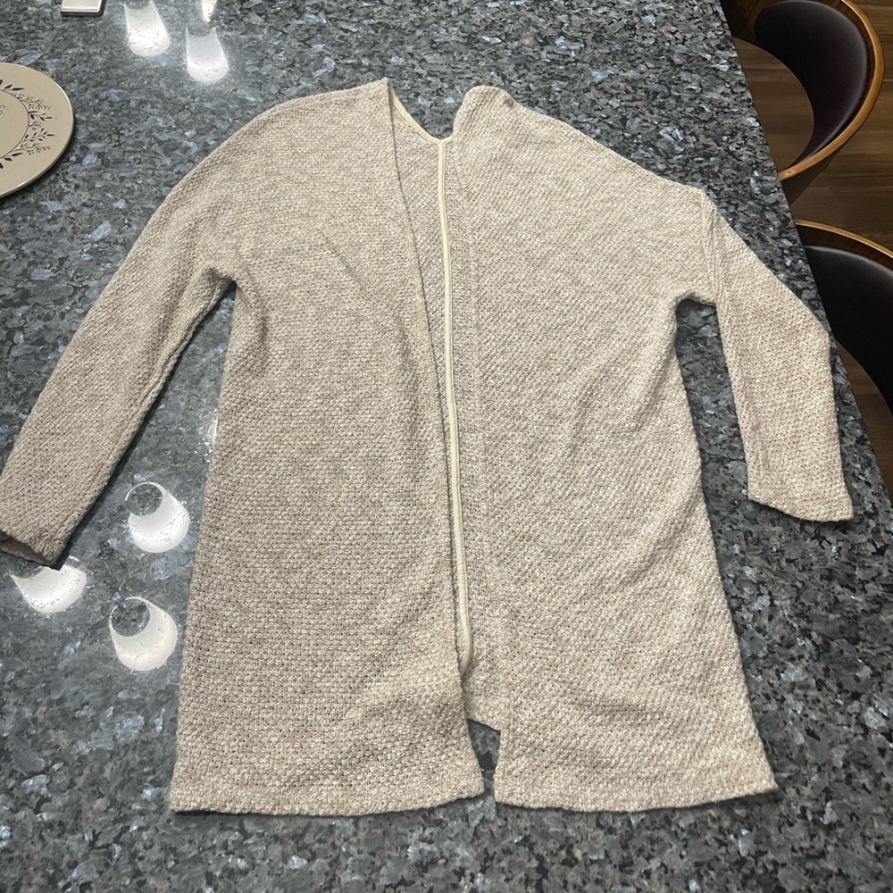 Tan cardigan
